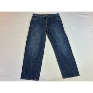 Vintage Levi's SilverTab Baggy Jeans 33x32 Dark Wash Skater Grunge Y2K